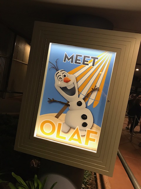 encontro personagens Olaf - Disney Hollywood Studios